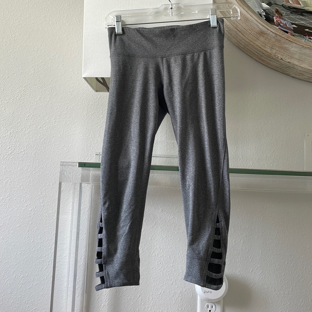 Grey Cutout Athletic Leggings - Picture 1 of 1